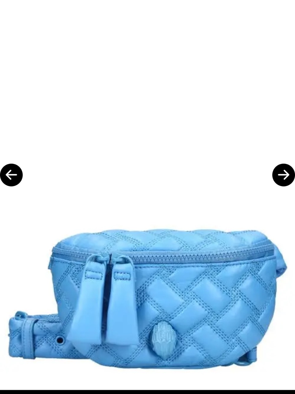 Kurt Geiger Light Bright Blue Kensington Small Belt Bag With Dust Bag